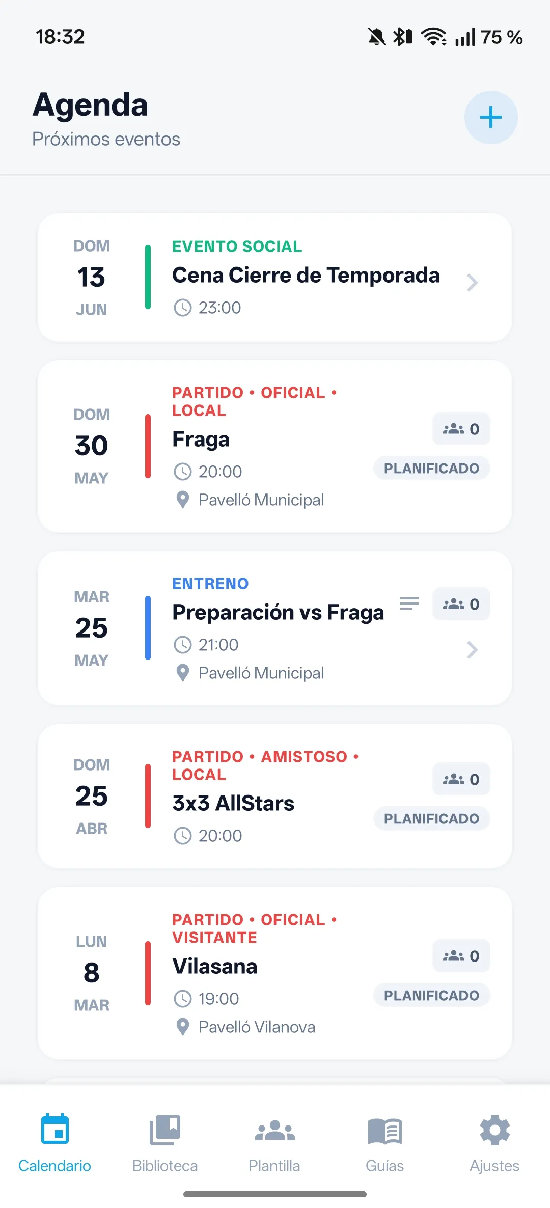 Temporada de un vistazo